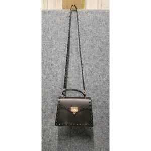 Purse‎ Black Unique Halloween Outline with Stiff Black Spikes and Gold Hardware